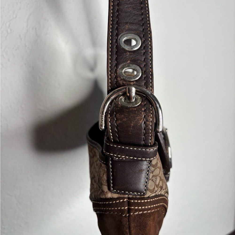 Brown Coach Mini Signature + Suede Mini SoHo - Picture 2 of 12